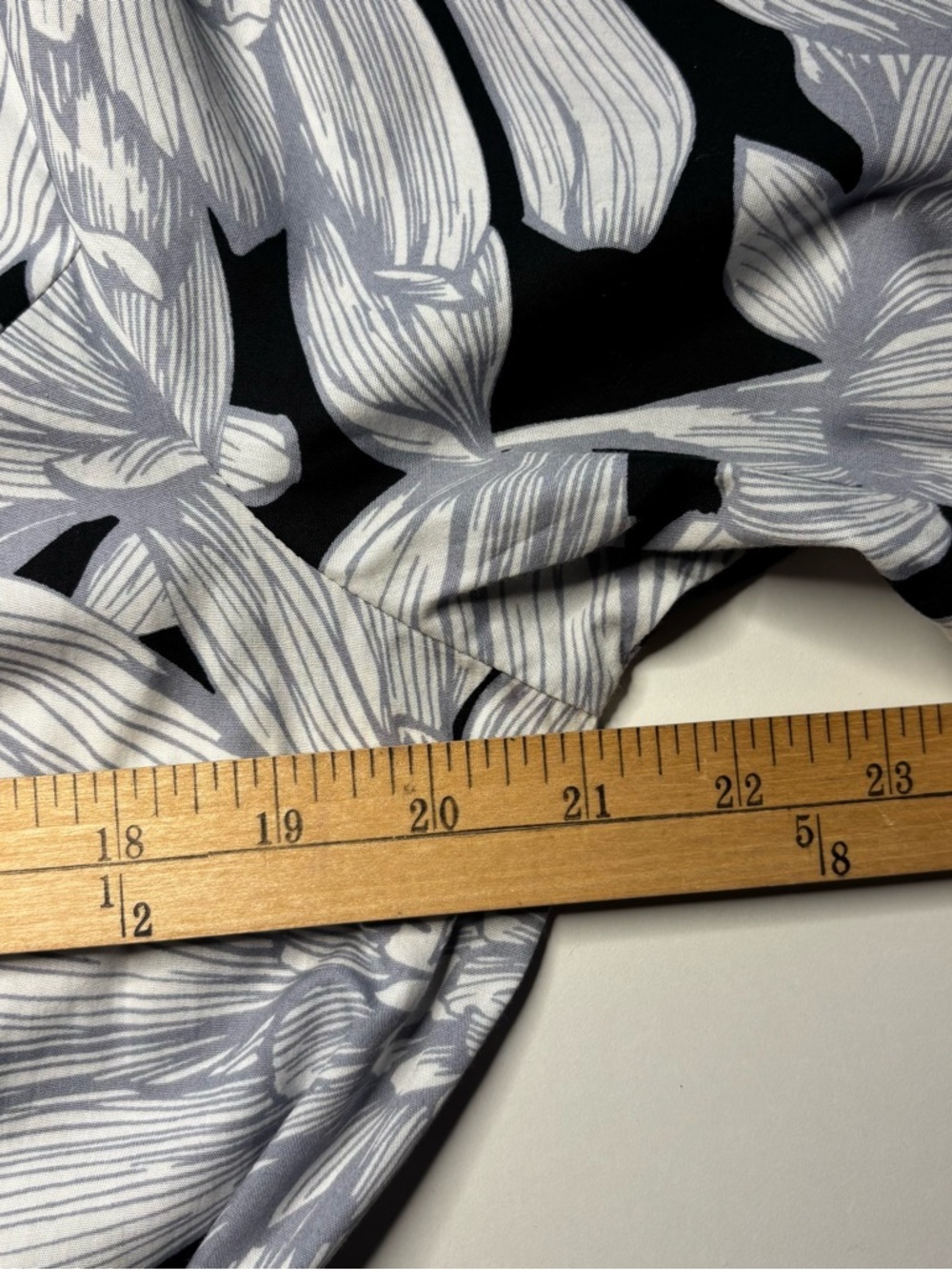 Maeve Anthropologie Floral Midi Dress Size 12 Black White Wrap Tiered NWOT Boho - Picture 12 of 16